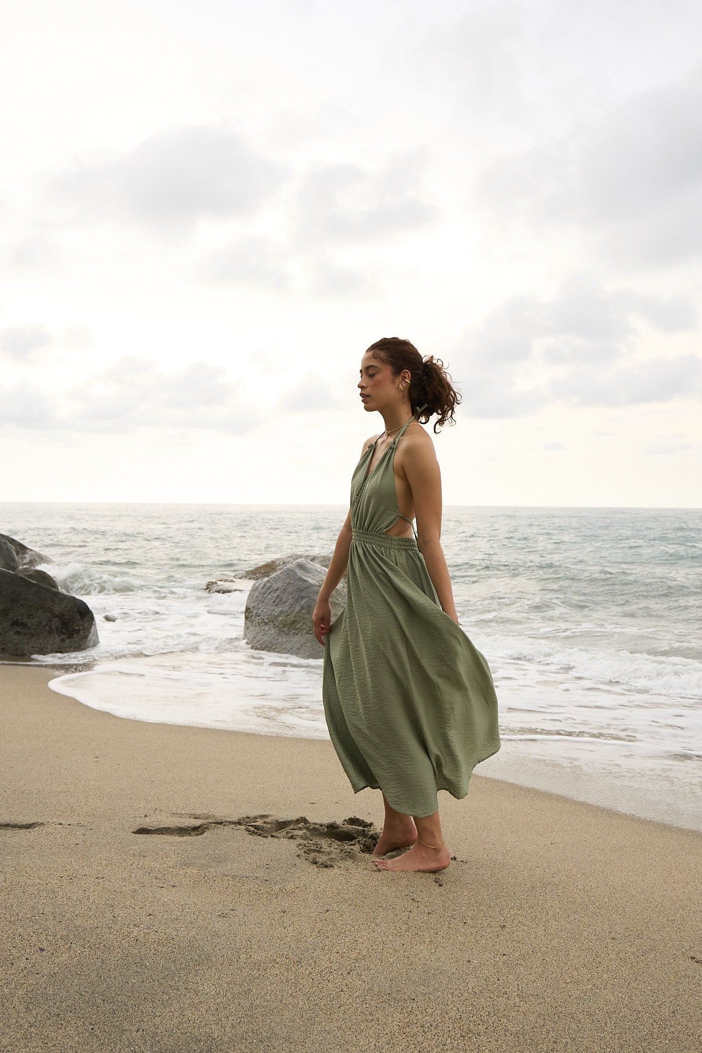 Vestido olivino